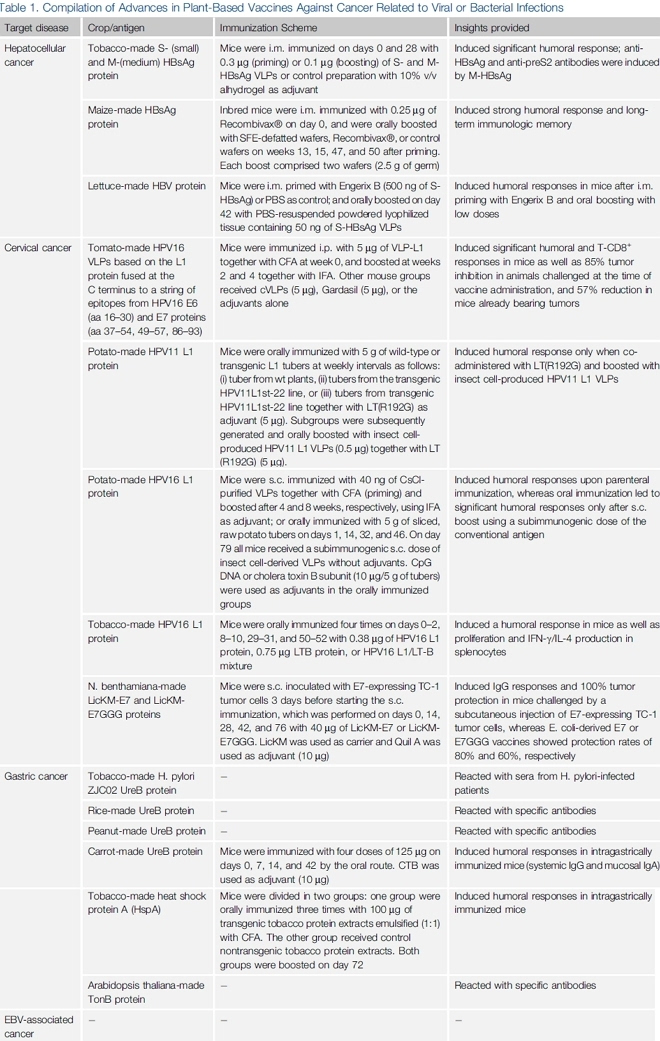 植物疫苗是癌症免疫疗法的又一“潜力股”