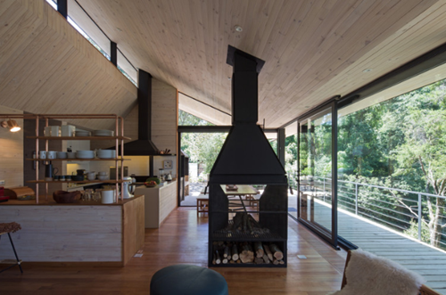 处处可以看到湖景的房子——智利“窜鸟”木屋别墅设计